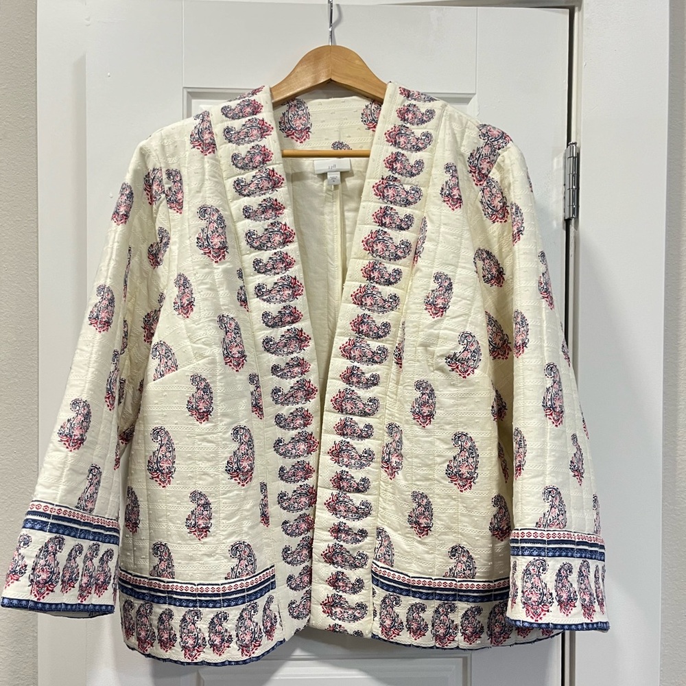 J Jill Quilted Villa Jacket XL